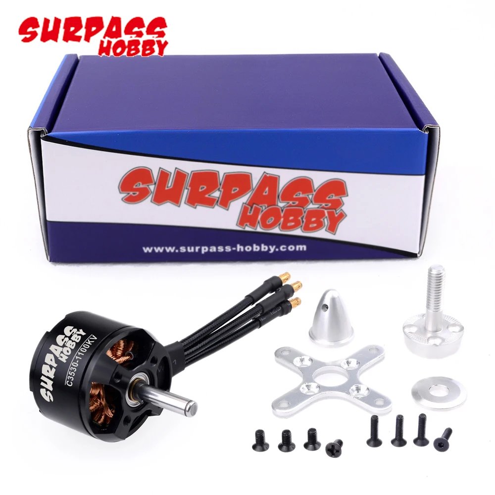 Surpass Hobby C3530 1100KV 1400KV 1700KV 14 полюса Outrunner мотор RC самолет с неподвижным крылом