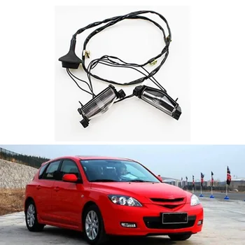 

Car Rear License Plate Lights Assembly with Bulbs for Mazda 3 2003-2008 BS1E-51-270