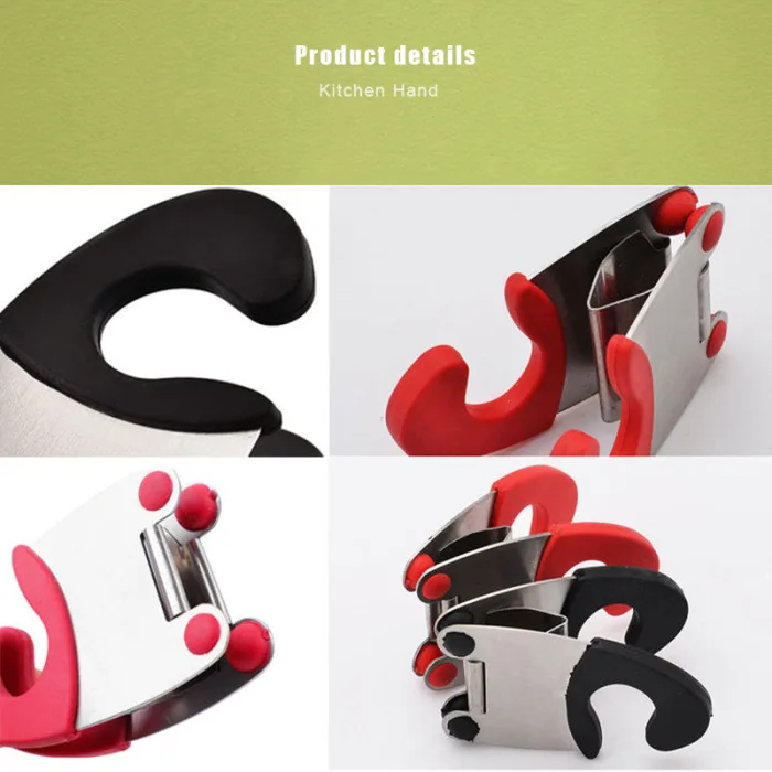 Stainless Steel Pot Side Clips Anti-scalding Spoon Holder Kitchen Gadgets K888