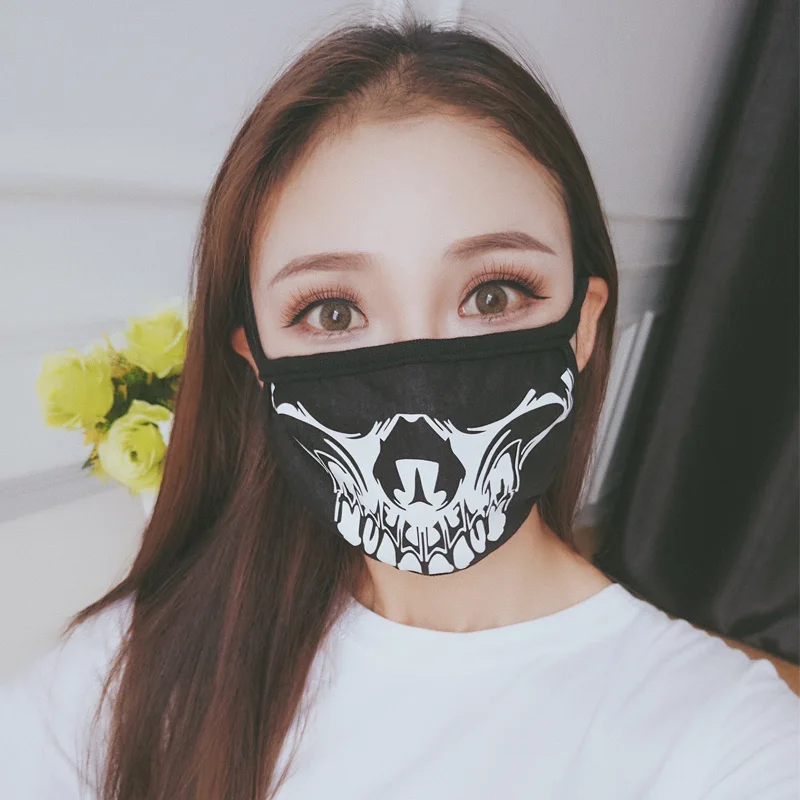 1 шт. хлопковая пылевая маска унисекс Мода Череп велосипед пылезащитный хлопок
