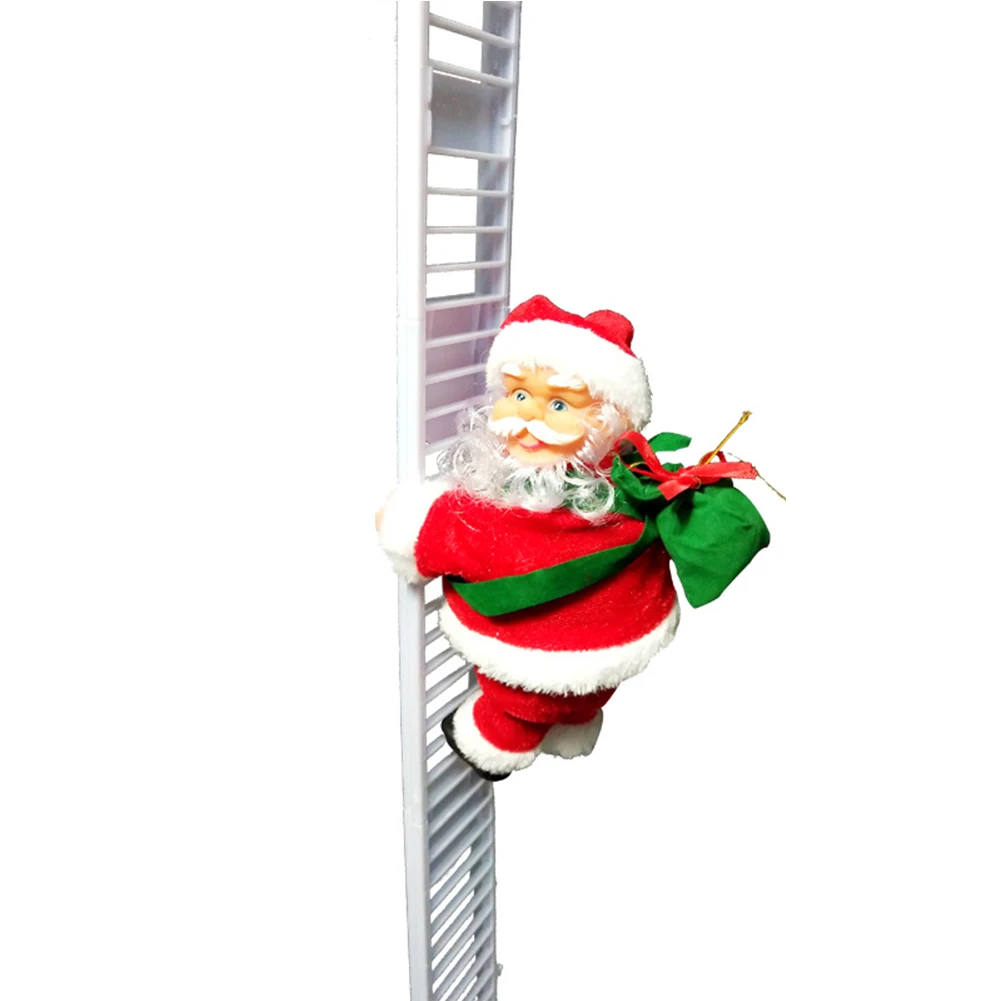 

Christmas Doll Party Cute Birthday Tree Pendant Gift Electric Santa Claus Ornament Kids Holiday Home Decor Toy Cloth