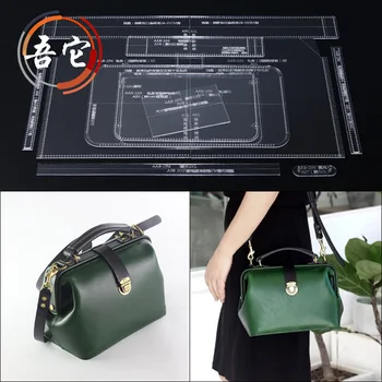 

Diy leather bag wallet handmade leather pattern drawing acrylic pattern template handbag drawing