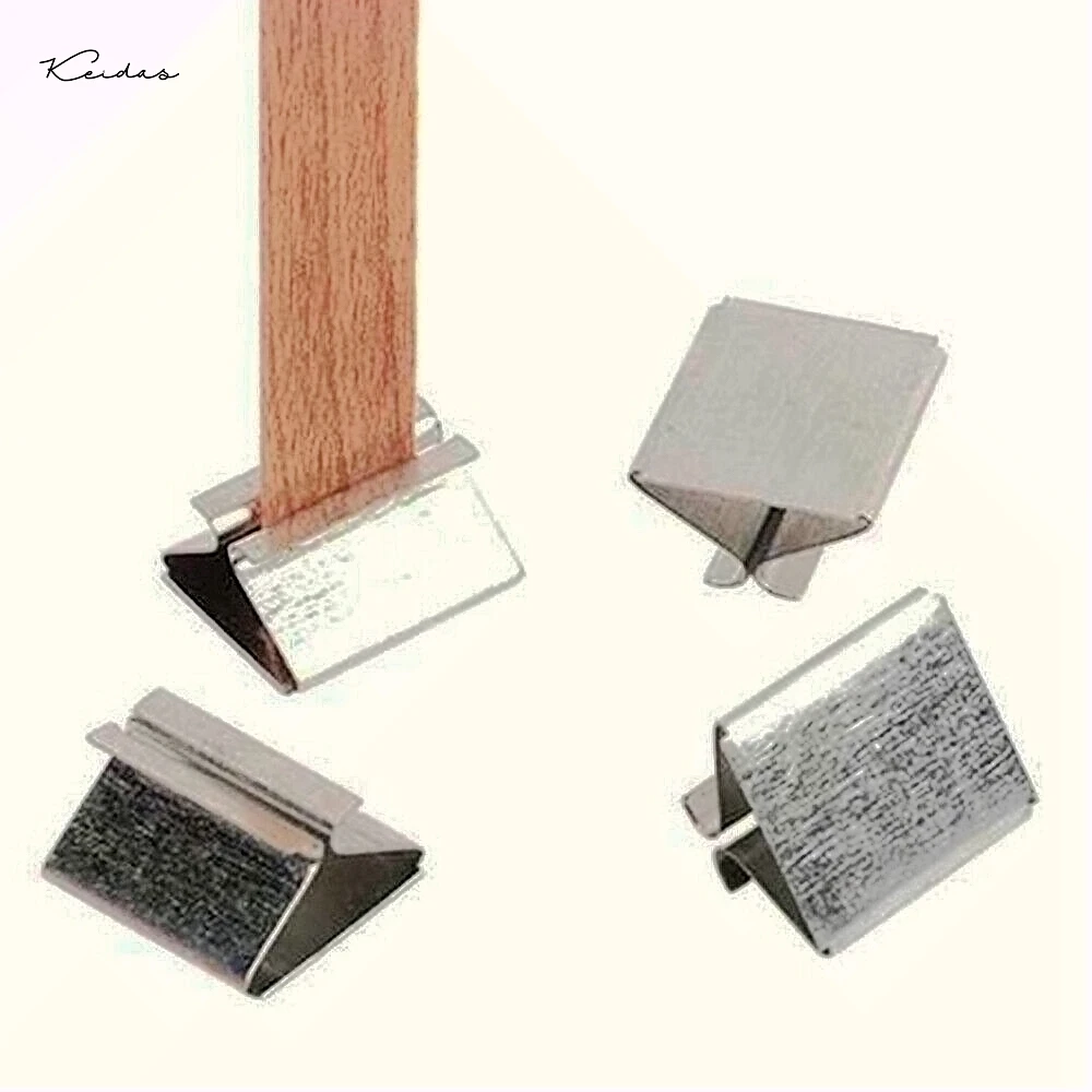 Eco-friendly Wooden Wicks Smokeless Soywax Candle Wicks with Iron Stands 50pcs/pack for DIY Candle Making 130x13mm