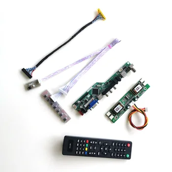 

For M190MWW1 M190MWW3 R0 T.V56 controller board LCD display VGA HDMI AV USB RF 4CCFL 30Pin LVDS Remote+Inverter+keyboard DIY kit