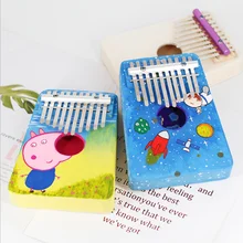 Ручная роспись пустой DIY «пианино для больших пальцев» художественная живопись детский Дошкольный ручной материал музыкальный материал