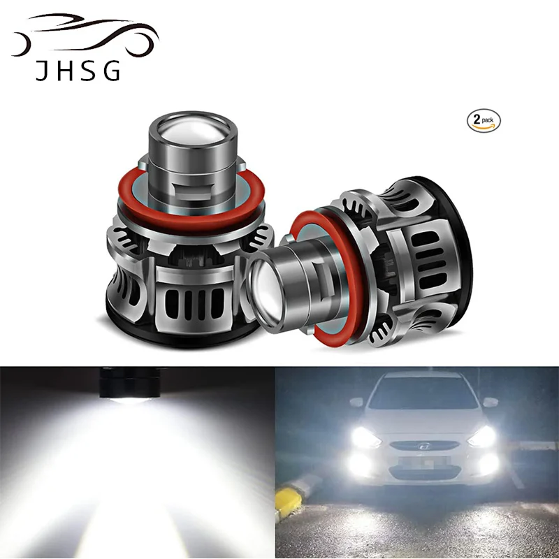 2pcs H11 Led Project Headlight Led Lights Fog Lights Car Lamps Bulbs