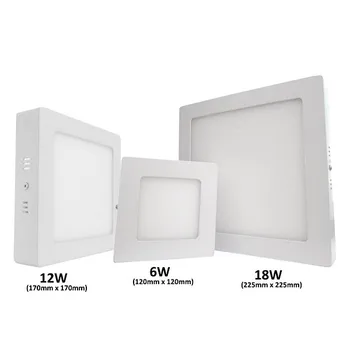 

LEDLUX LP1708C ceiling light Led spotlight ceiling Wall square 12W warm white 170x170mm