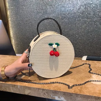 

Woman Bag 2020 Bohemian Straw Bags Weaving HandBag Shoulder bolsa masculina sac femme womens bags bolsa feminina