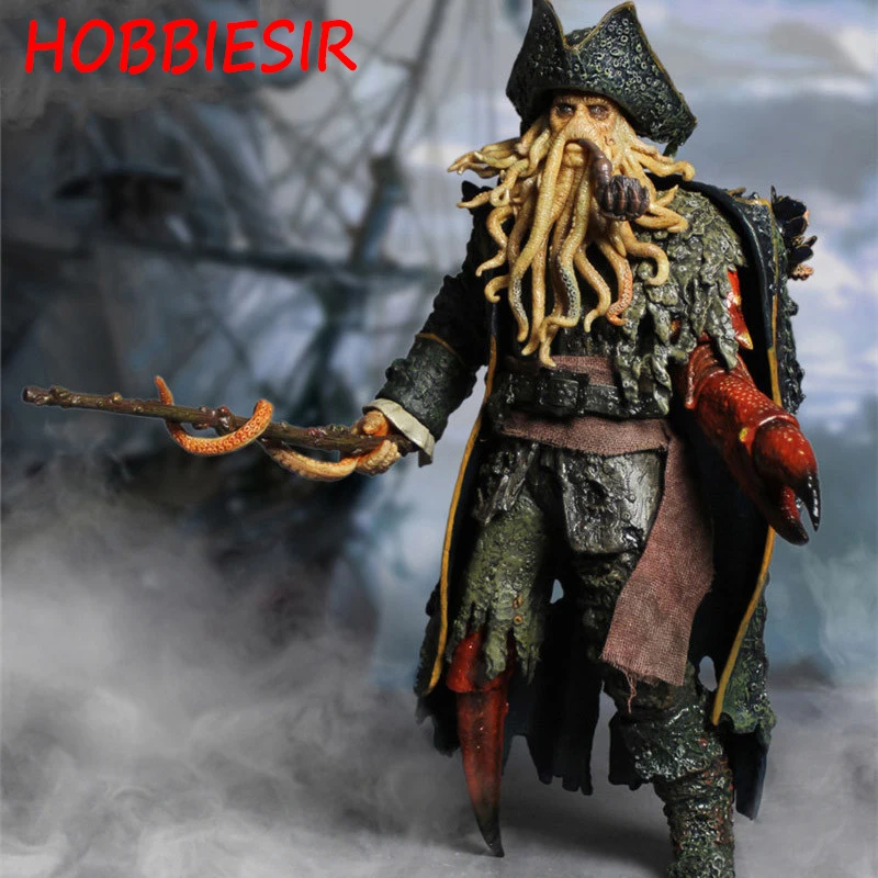 

1/6 Scale Collectible Full Set Action Figure Pirates of the Caribbean Captain of Octopus Davy Jones Model Toys for Fans Gift