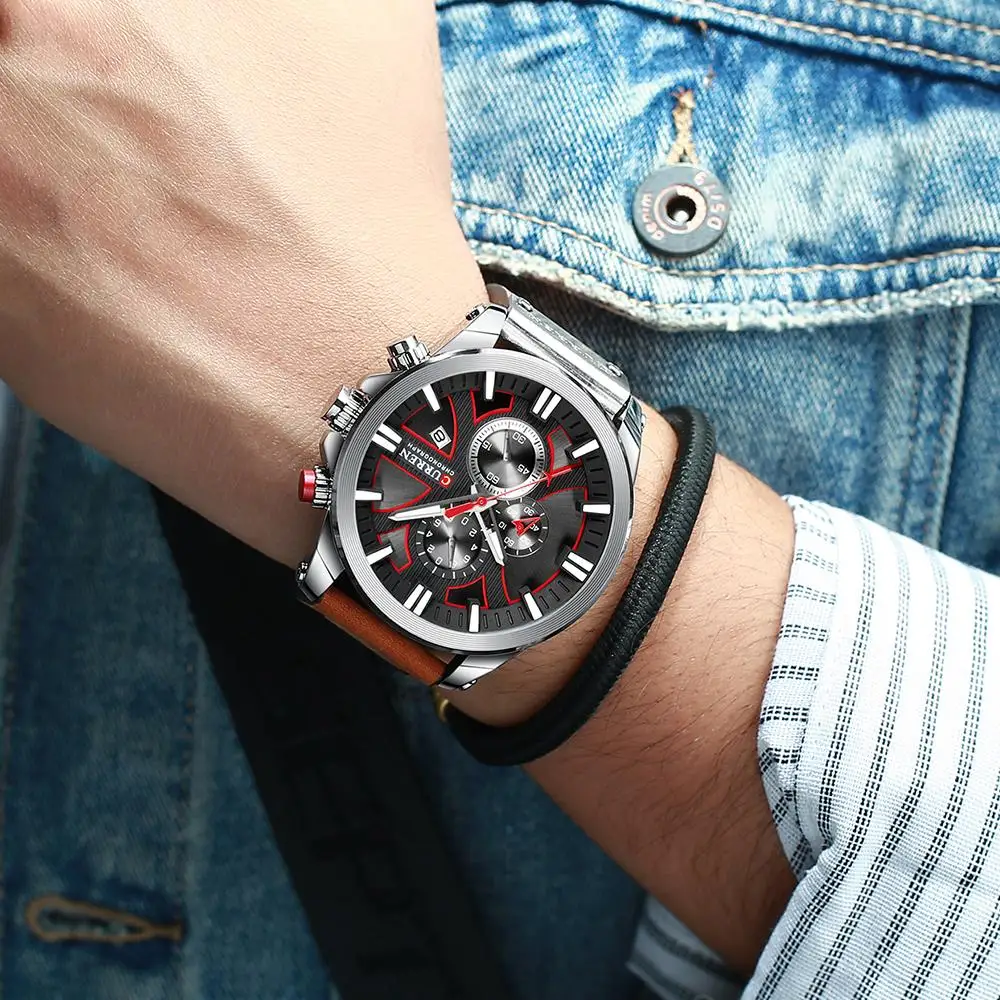 Relogio Masculino CURREN Fashion Creative Quartz Watch Men Date Watches Casual Business Wrist Watch Male Clock Montre Homme