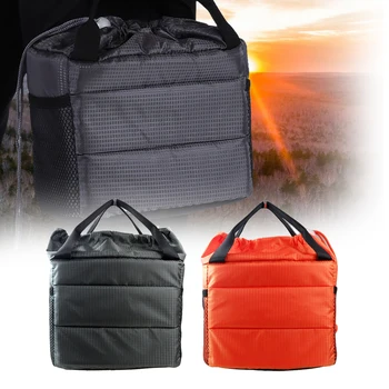 

With Side Pocket Padded Divider Storage Case Camera Bag Drawstring Closure Portable Partition Waterproof Insert For DSLR
