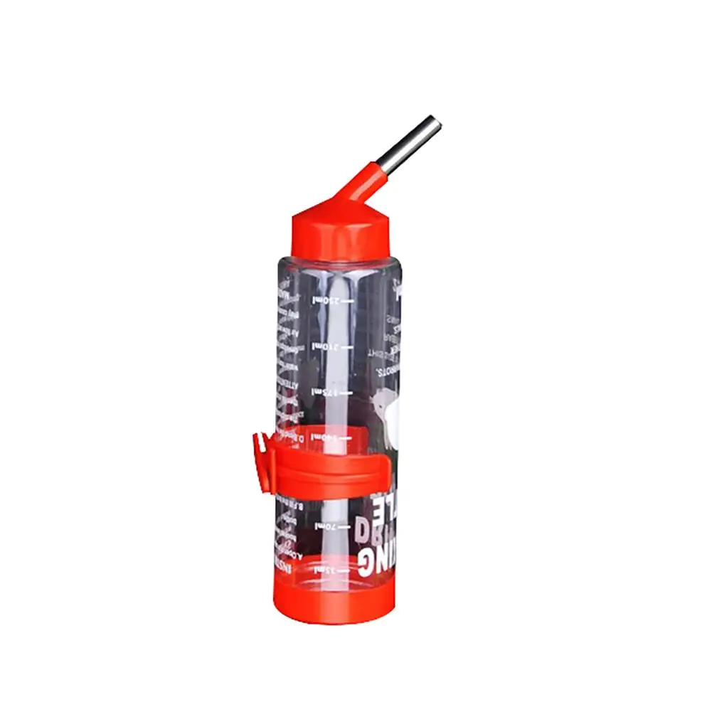 Botella de agua automática de acero inoxidable para mascotas, accesorio de alimentación para conejos y hámster, 250ML