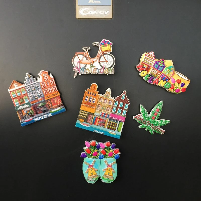 Collectible Resin 3D Tourist Refrigerator Sticker Tourism Souvenirs Gift