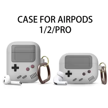 

Soft Case For AirPods pro Silicone Cover For Apple Airpods 2 Case Black Earphone Accessories Earphone Cover With Keychain