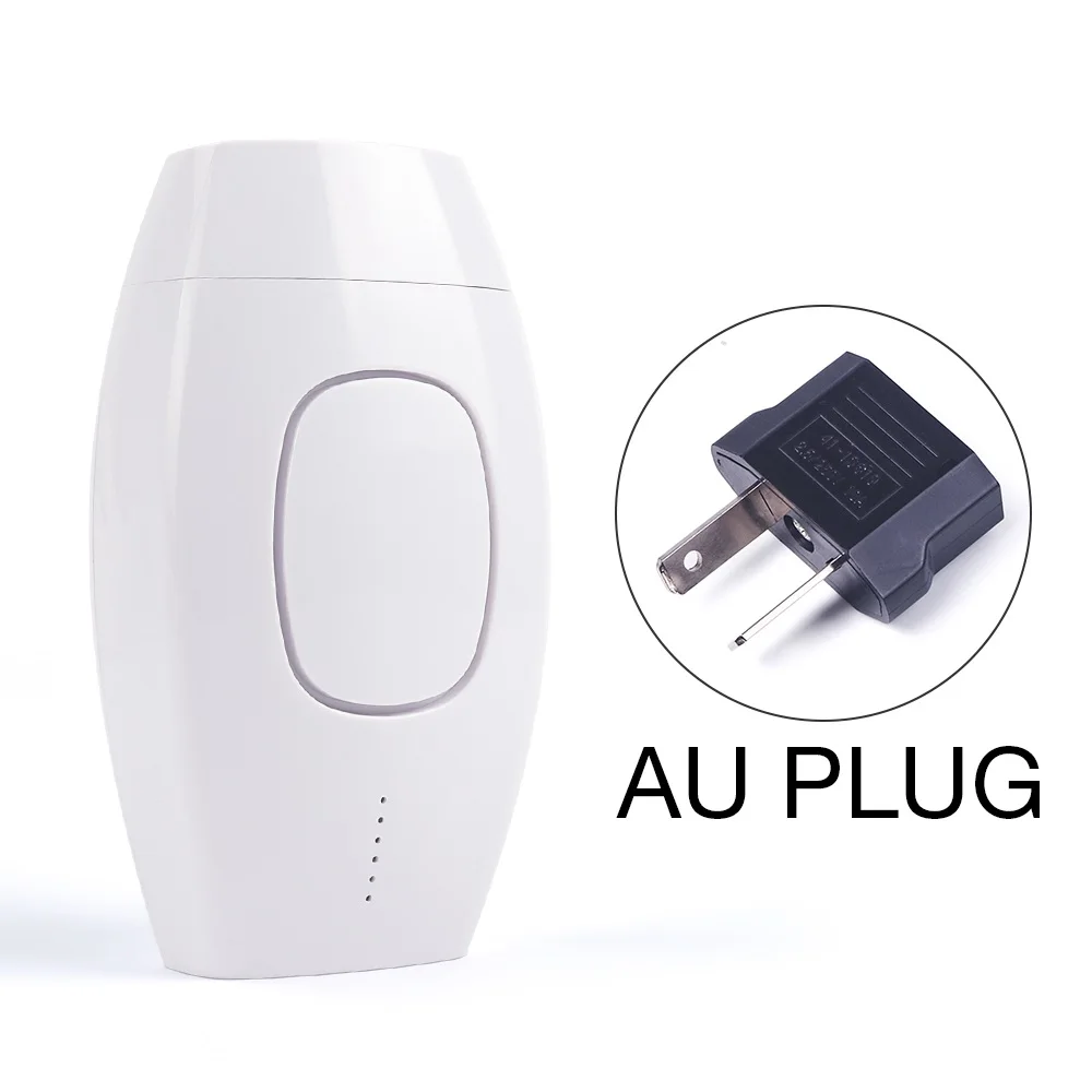 AU plug Ручной лазерный эпилятор, устройство для перманентного удаления волос на лице, лазерное устройство для удаления волос на все тело, 500000 вспышек - Цвет: AU plug