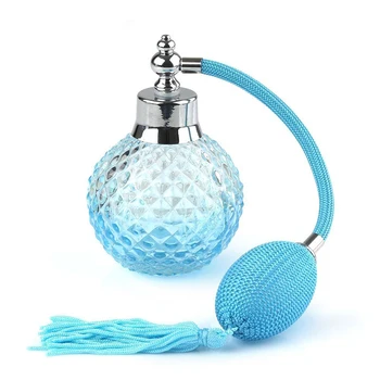 

Factory Price 100ml Long Spray Bottle Crystal Glass Atomizer Refillable Perfume Fragrance Vials Liquid Container Tassel Sprayer