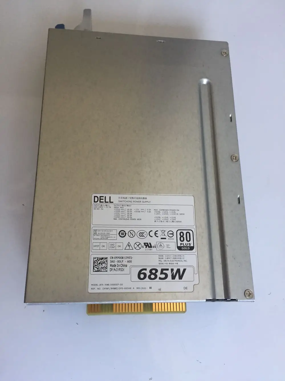 Оригинальный T3610 T5610 685W источника питания 0WPVG2 0YP00X 0CT3V3 D685EF-00 DPS-685AB в F685EF-00 H685EF-00
