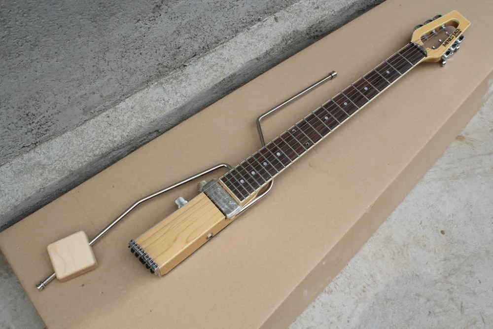 

2019 new + factory + travel use Mini Star 6 strings mute electric guitar portable Mini Star easy taking guitar Free Shipping