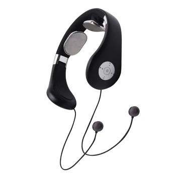 

Black Handfree Noise Cancelling Music Home Office Bluetooth Neckband Earphones Wireless Neck Massage Foldable Portable Sports