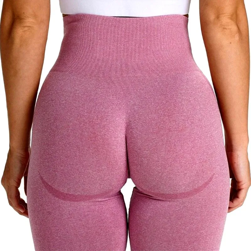 

Women Seamless Leggings High Waist Fitness Bubble Butt Gym Leggin Female Booty Lifting Smile Shape Pants