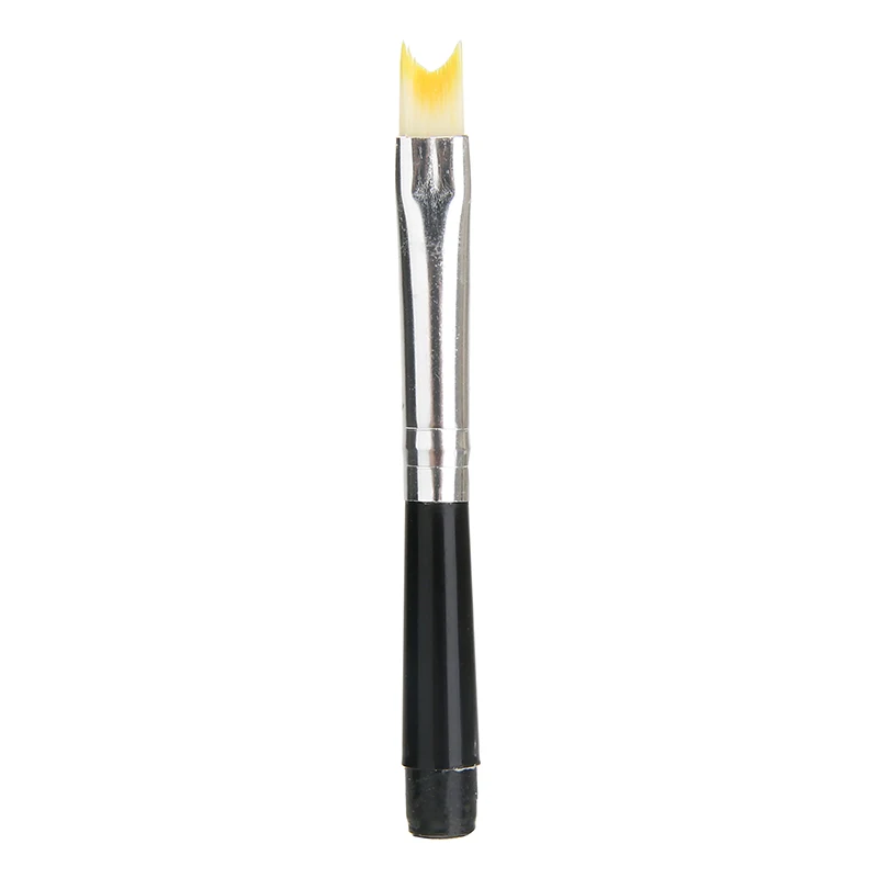 1pc French Tips Brush Half Moon Shape Acrylic Crystal UV Gel Liner Painting Drawing Pen Nail Art Manicure Tool For Salon