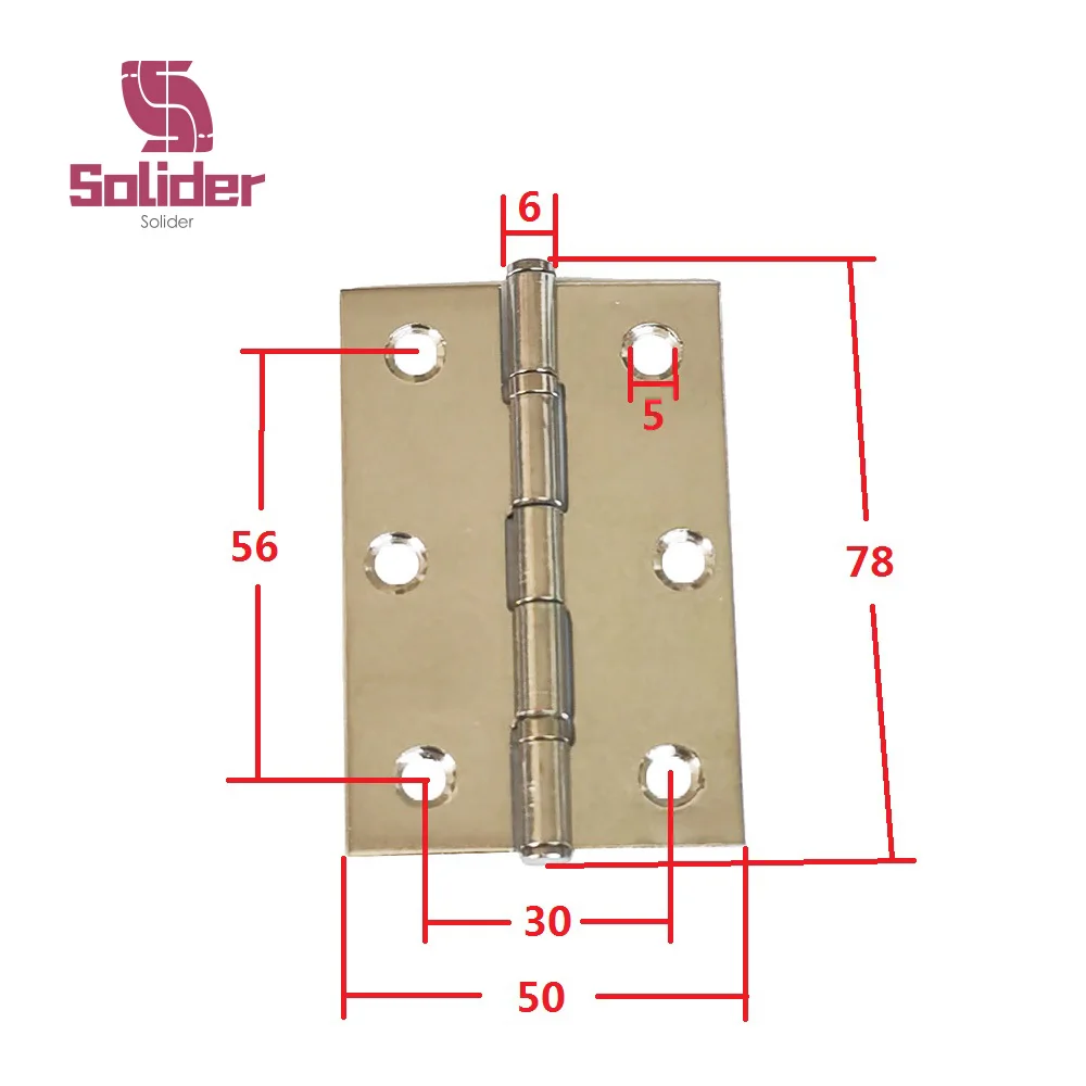 2Pcs 2 Zoll 2,5 Zoll 3 Zoll Hardware Edelstahl Scharniere Tür Möbel Bücherregal Fenster Schrank Scharnier