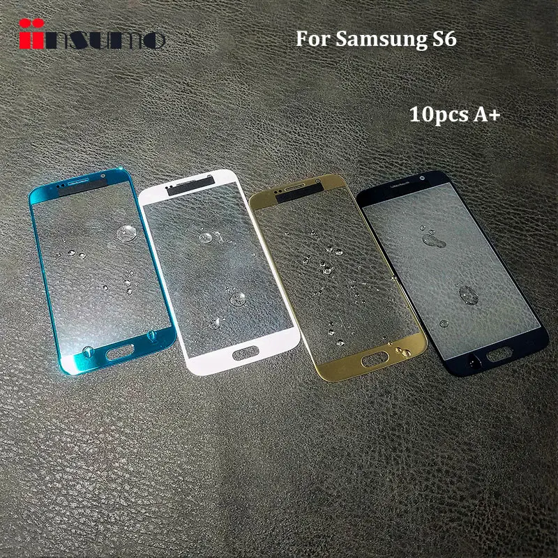 

Novecel 10pcs Front Screen Outer Glass For Samsung Galaxy S6 G920 G920F LCD Touchscreen Only Glass Replacement