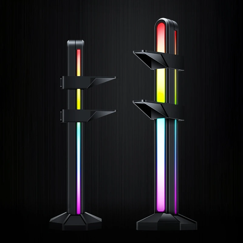 netic Headset Holder Stand 5V 3Pin ARGB Light Ie Card Vertical Stand