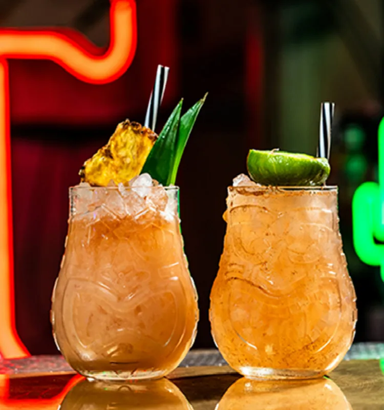 500 мл стеклянная чашка для лица Tiki бессвинцовые стеклянные Тики-бокалы Гавайские чашки для лица коктейльный винный стеклянный стакан для кокса стакан для холодных напитков Подарочная кружка