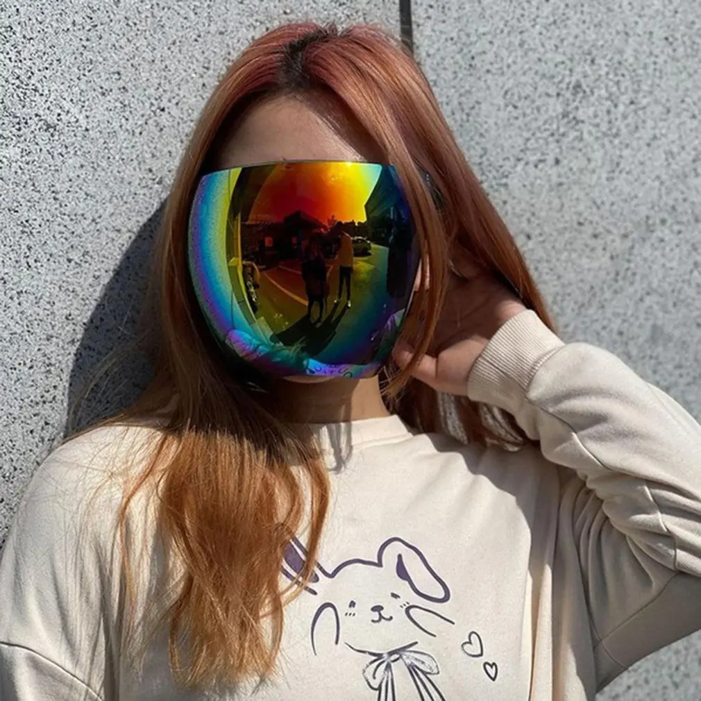 New Sunglasses Women Men Protective Faceshield Glasses Goggles Full Face Covered Spherical Lens Anti-Spray Safety Sunglasses Men