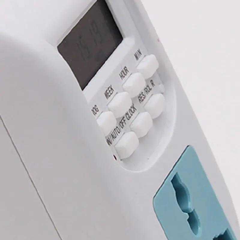 10A 220V-240V European Standard Timer Switch Socket European German General-Purpose LCD Digital Display Time Control Switch Plug