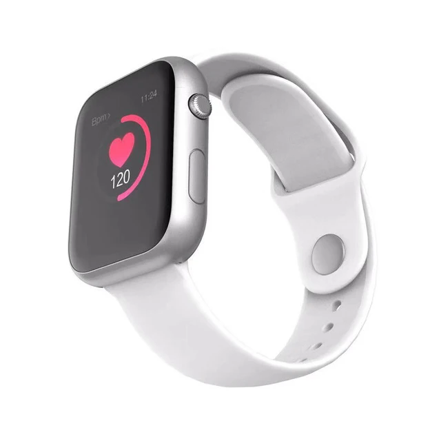 Silver 696 SX16 Смарт-часы для мужчин для Apple Watch пульсометр кровяное давление кислород фитнес Шагомер IP67 Водонепроницаемый умный Браслет - Цвет: Silver