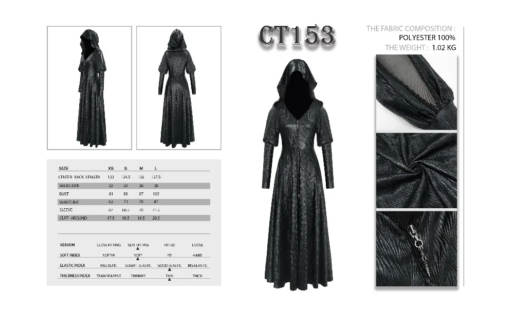 CT153 SIZE CHART