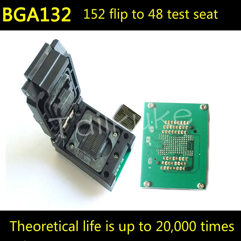 BGA152 флип шрапнель поворотный DIP48 испытательное сиденье SSD U диск флэш чип BGA132