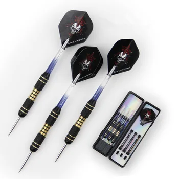 

High Quality 23g Soft Tip Dart Copper-Transparent Gradient Rod Skull Dart Leaf Boxed Darts Electronic Dart