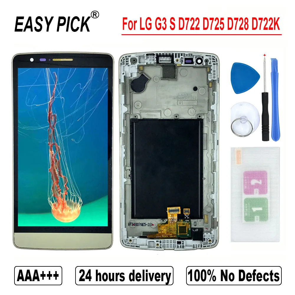 Для LG G3 Mini D722 D725 D728 D722K ЖК дисплей кодирующий преобразователь сенсорного экрана в