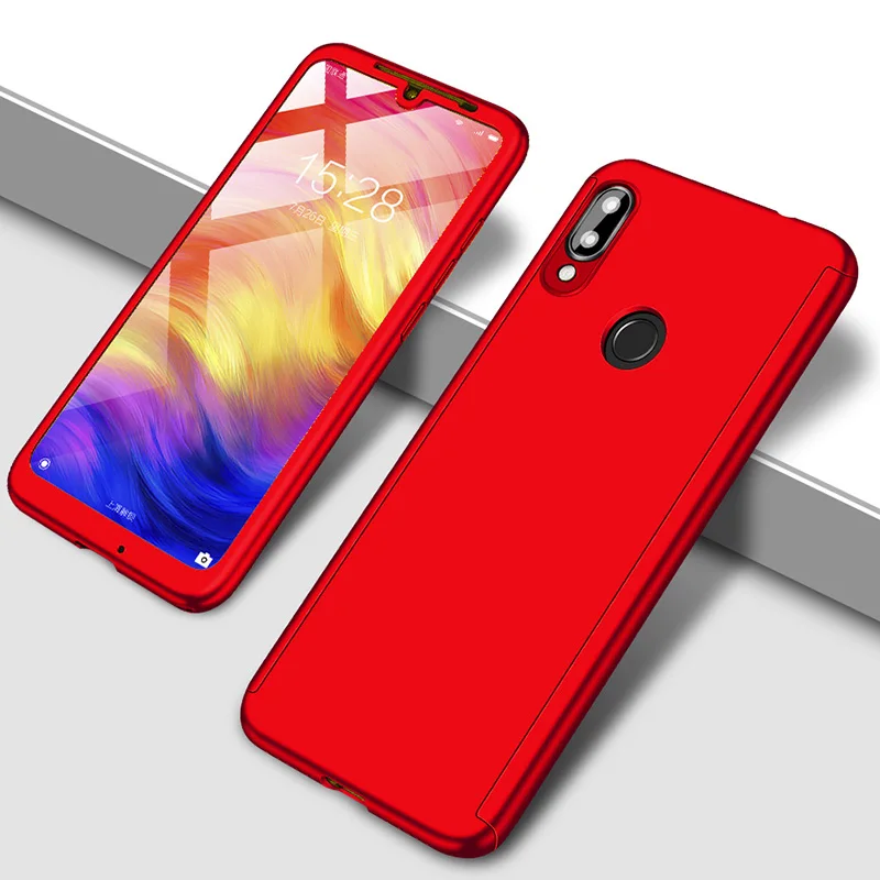Red 360 противоударный полное покрытие чехол для телефона для Red mi Note 8 iPhone 7 6 Plus 5 iPad Pro 4 4X 7A 6A 5A Prime чехол для телефона s для Xiaomi mi 9 SE 8 A2 A3 Lite - Цвет: Red