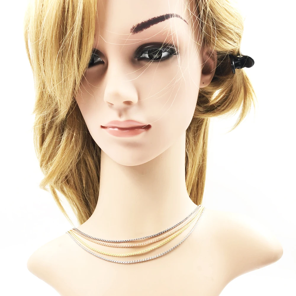 Venezia Chain Necklace Strand Fashion Jewelry Europe Style Silver Bijoux Gift Men Women fashion necklace