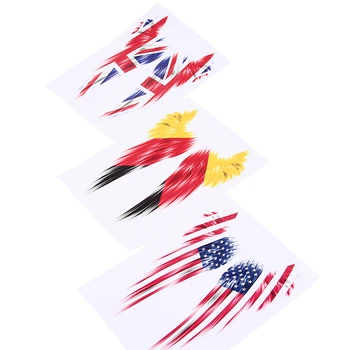 

10 Pairs America/USA/United States German UK GB Ireland Flag Wings Car Motorcycle Window/Door/Fender/Hood Sticker Decor Decal