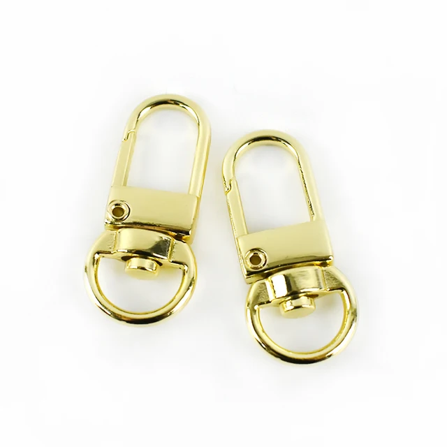 10/30pcs Metal Bag Buckle Dog Collar Buckles Handbag Strap Chain Clasps Lobster Swivel Snap Hook Buckle Hardware Leather Carfts PaleLightGold
