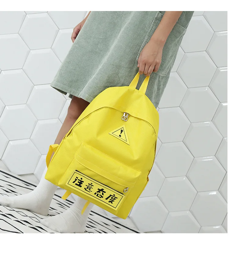 Currently Available Wholesale Canvas Students Backpack Outdoor Large-Volume Backpack Korean-style Schoolbag a Generation of Fat