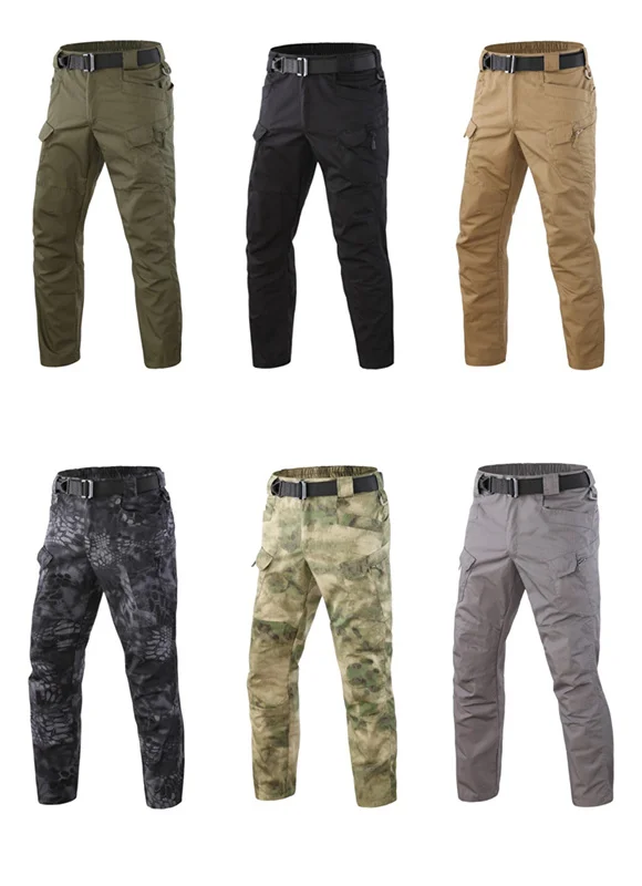 Brand Tactical Camouflage Military Casual Combat Cargo Pants Water Repellent Ripstop Men's 5XL Trousers Spring Autumn