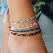 Boheme bohemian boho vsco girl seed ножные браслеты из бисера malibu ножной браслет дружбы женские браслеты для щиколотки браслет на ногу