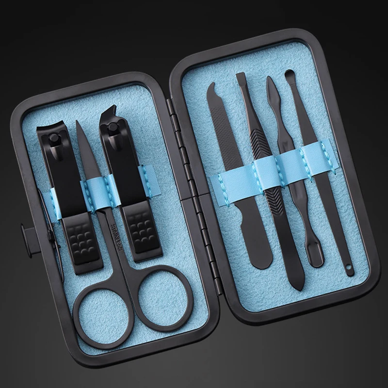 

Professional Manicure Nail Clippers Pedicure Set Cuticle Nippers Tweezer Scissor Portable Travel Hygiene Kit Nail Cutter Tool