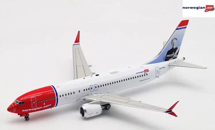 Inflight норвежский BOEING 737 MAX8 EI-FYA 1/200 литой самолет модель самолета