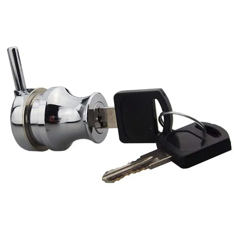 

Door Glass Cabinet Zinc Alloy Lock Simple Showcase Swivel Hinge