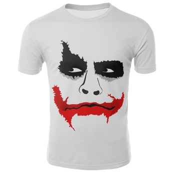 

Horror movie clown 3D printed T-shirt summer wild men's T-shirt hot T-shirt men cool characters wild hip-hop clothing