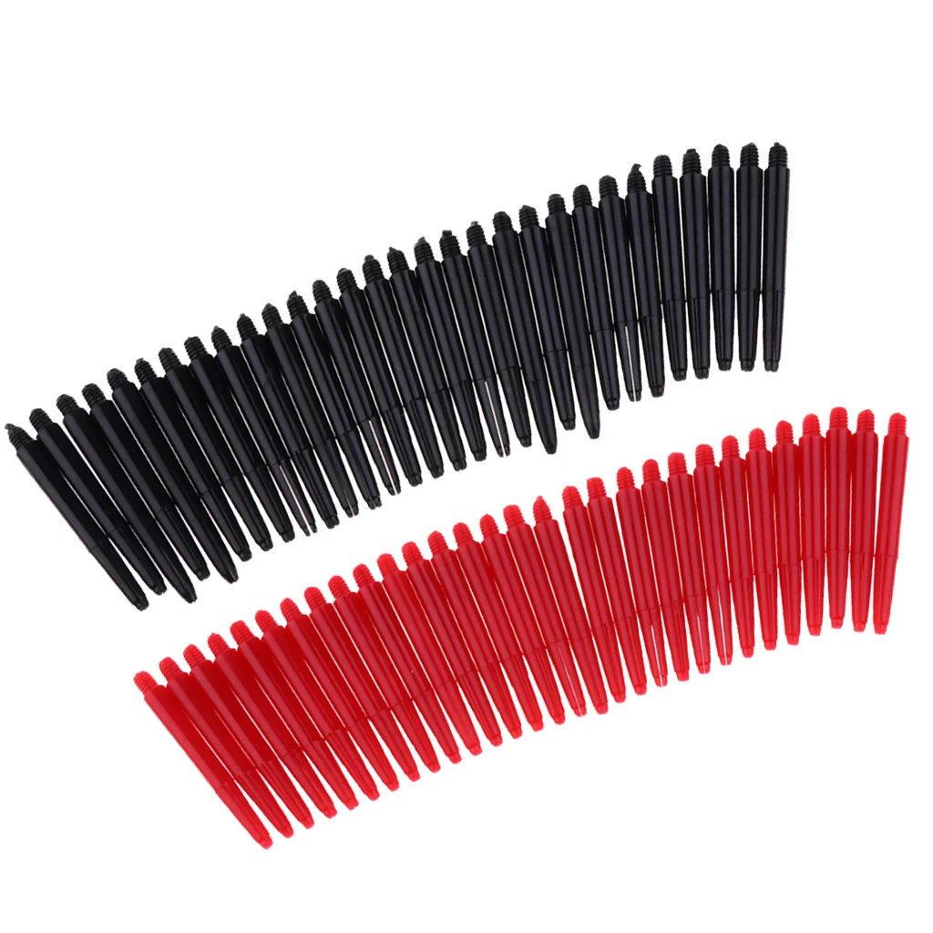 Pack Of 60 Durable Nylon 2BA Thread Shafts  Stems M 43mm - Red & Black