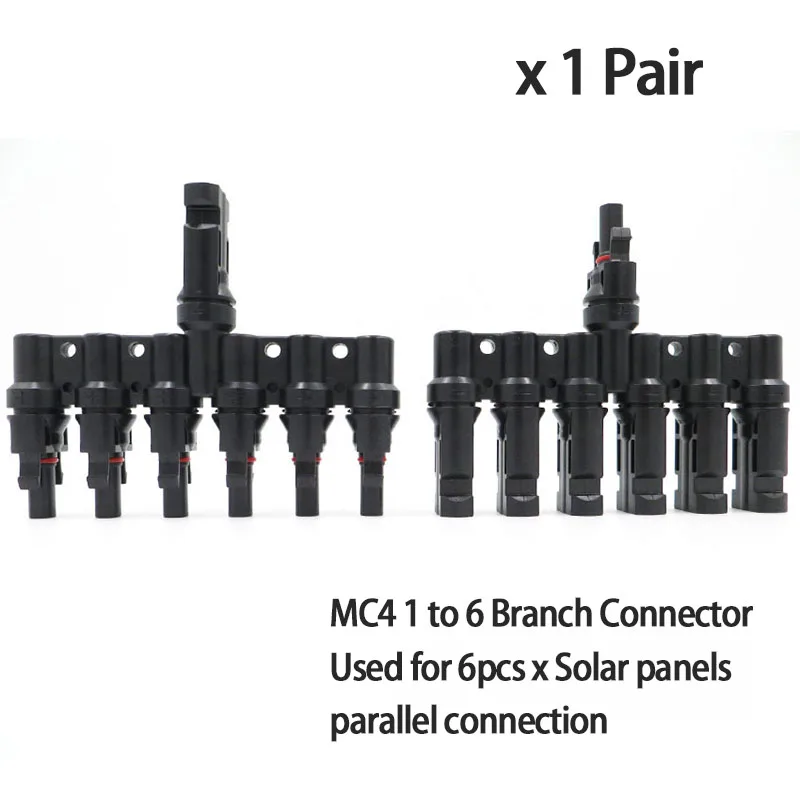 MC4 филиал Панели солнечные разъем MC4 мужской женский 30A 1000V для PV кабель 2,5/4/6 мм солнечный модуль подключения гаечный ключ инструмент для обжима