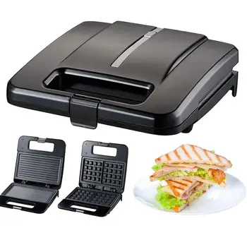 

Multifunction Electric Eggs Sandwich Maker Mini Bread Grill waffle crepe Toaster Pancake baking Breakfast Machine EU plug